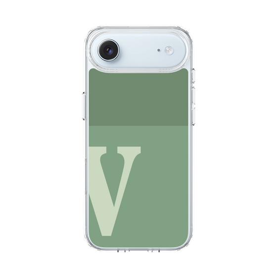 スリムプロテクションケース［ オリジナル - initial two tone - V green ］