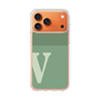 スリムプロテクションケース［ オリジナル - initial two tone - V green ］