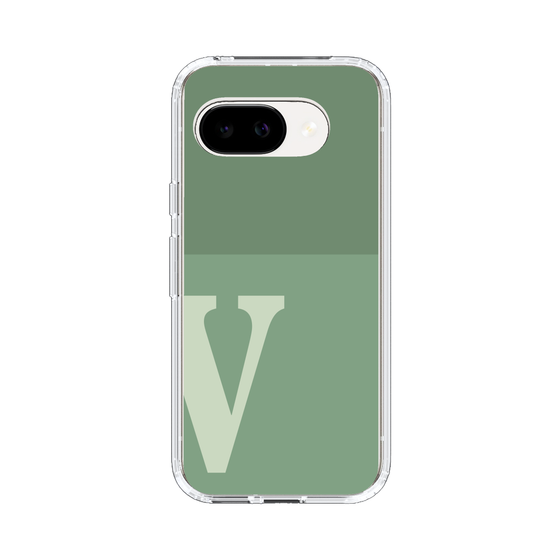 スリムプロテクションケース［ オリジナル - initial two tone - V green ］