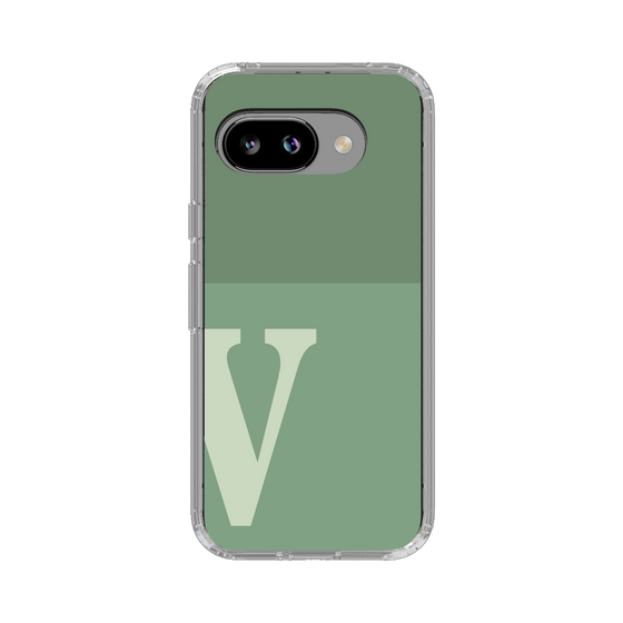 スリムプロテクションケース［ オリジナル - initial two tone - V green ］