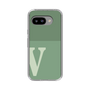 スリムプロテクションケース［ オリジナル - initial two tone - V green ］