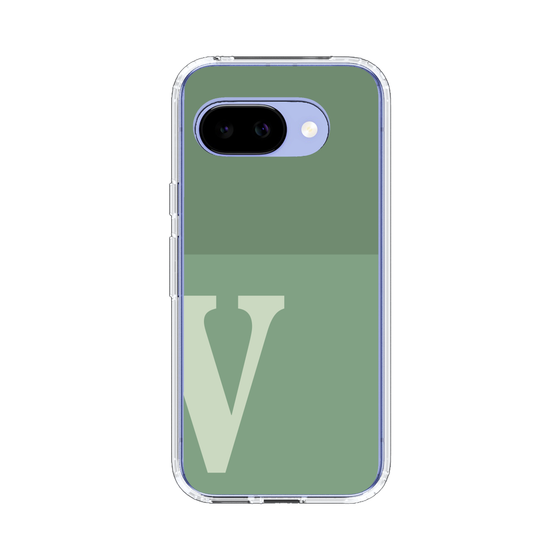 スリムプロテクションケース［ オリジナル - initial two tone - V green ］