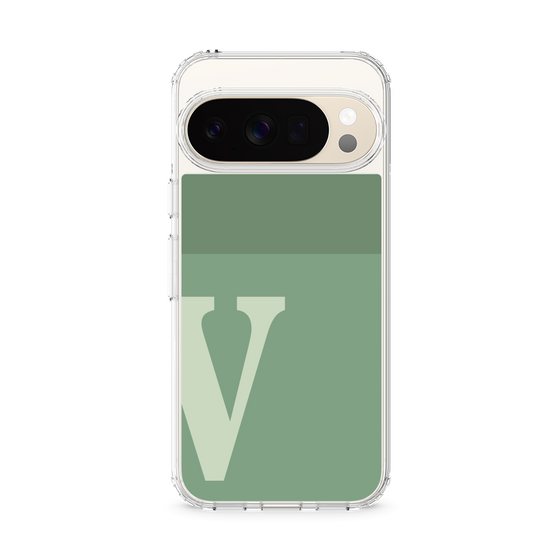 スリムプロテクションケース［ オリジナル - initial two tone - V green ］