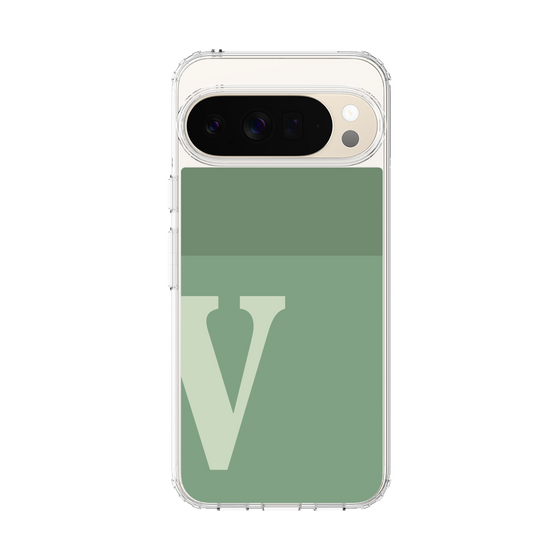 スリムプロテクションケース［ オリジナル - initial two tone - V green ］