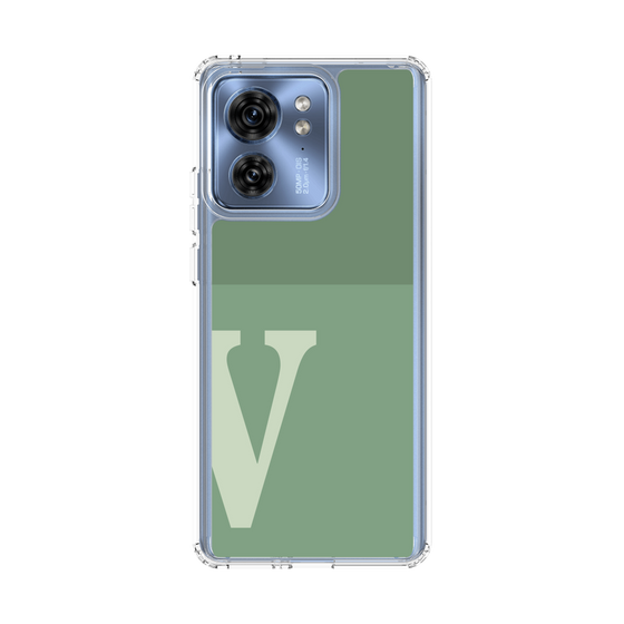 スリムプロテクションケース［ オリジナル - initial two tone - V green ］
