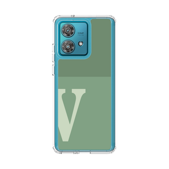 スリムプロテクションケース［ オリジナル - initial two tone - V green ］