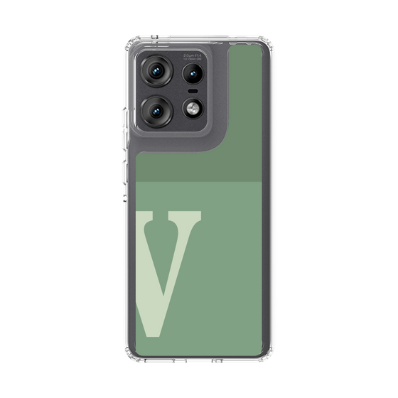 スリムプロテクションケース［ オリジナル - initial two tone - V green ］