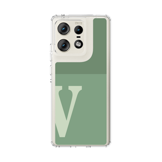 スリムプロテクションケース［ オリジナル - initial two tone - V green ］