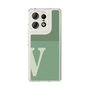 スリムプロテクションケース［ オリジナル - initial two tone - V green ］