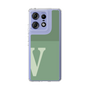 スリムプロテクションケース［ オリジナル - initial two tone - V green ］