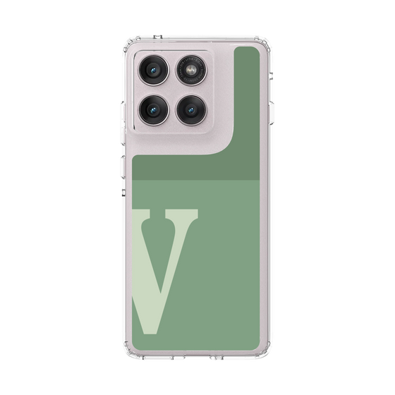 スリムプロテクションケース［ オリジナル - initial two tone - V green ］