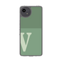 スリムプロテクションケース［ オリジナル - initial two tone - V green ］