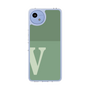 スリムプロテクションケース［ オリジナル - initial two tone - V green ］