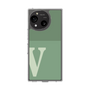 スリムプロテクションケース［ オリジナル - initial two tone - V green ］