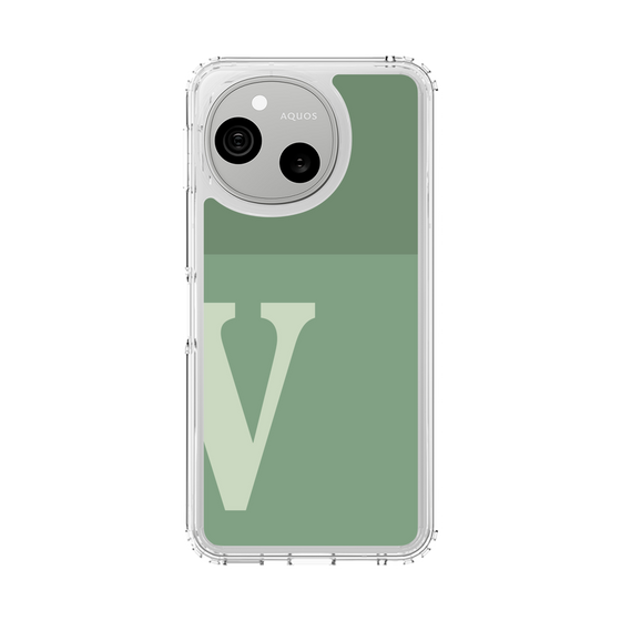 スリムプロテクションケース［ オリジナル - initial two tone - V green ］