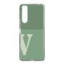 スリムプロテクションケース［ オリジナル - initial two tone - V green ］