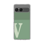 スリムプロテクションケース［ オリジナル - initial two tone - V green ］