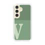 スリムプロテクションケース［ オリジナル - initial two tone - V green ］