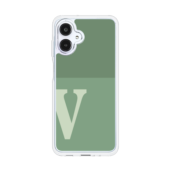 スリムプロテクションケース［ オリジナル - initial two tone - V green ］