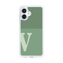 スリムプロテクションケース［ オリジナル - initial two tone - V green ］