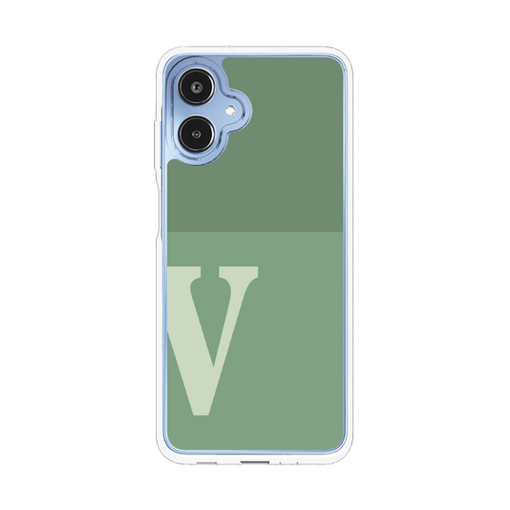 スリムプロテクションケース［ オリジナル - initial two tone - V green ］