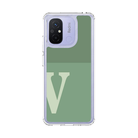 スリムプロテクションケース［ オリジナル - initial two tone - V green ］