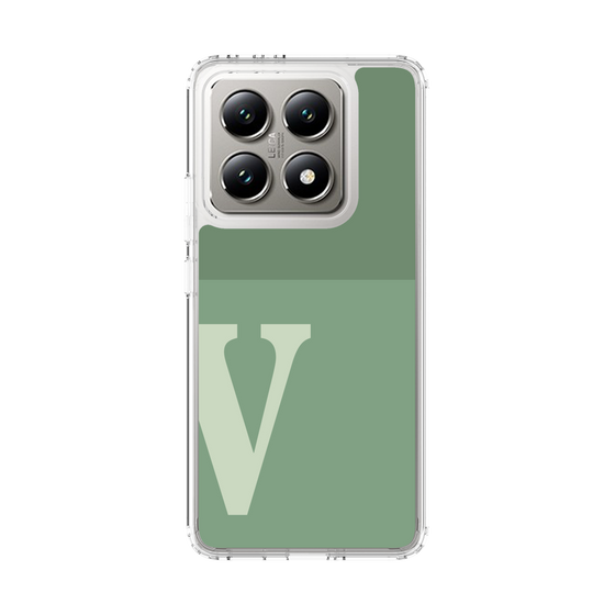 スリムプロテクションケース［ オリジナル - initial two tone - V green ］