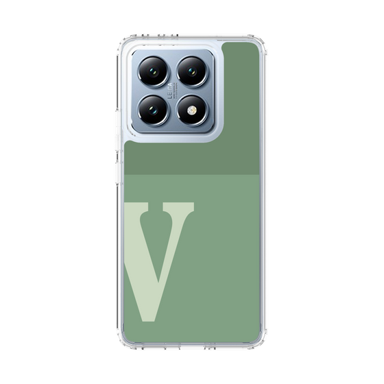 スリムプロテクションケース［ オリジナル - initial two tone - V green ］