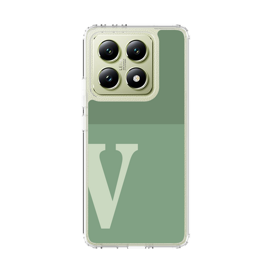 スリムプロテクションケース［ オリジナル - initial two tone - V green ］