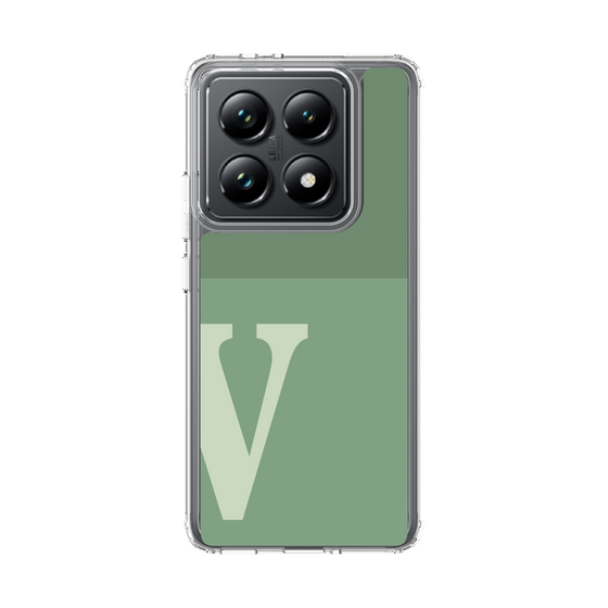 スリムプロテクションケース［ オリジナル - initial two tone - V green ］