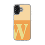 スリムプロテクションケース［ オリジナル - initial two tone - W orange ］