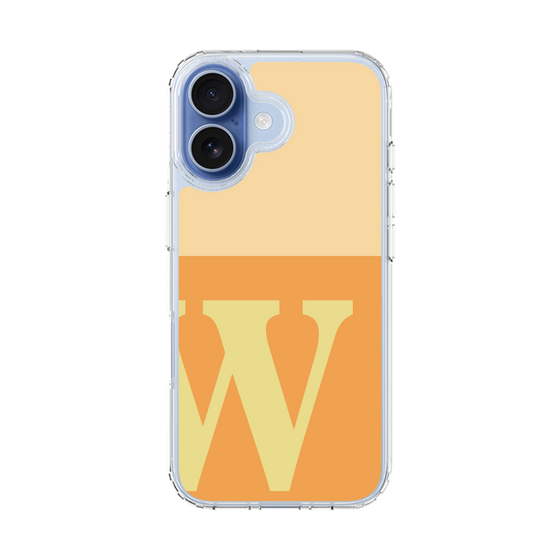 スリムプロテクションケース［ オリジナル - initial two tone - W orange ］