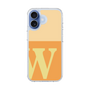 スリムプロテクションケース［ オリジナル - initial two tone - W orange ］