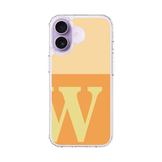 スリムプロテクションケース［ オリジナル - initial two tone - W orange ］