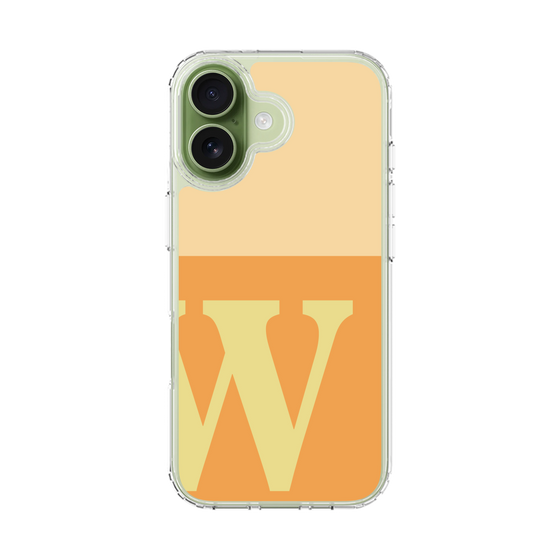 スリムプロテクションケース［ オリジナル - initial two tone - W orange ］