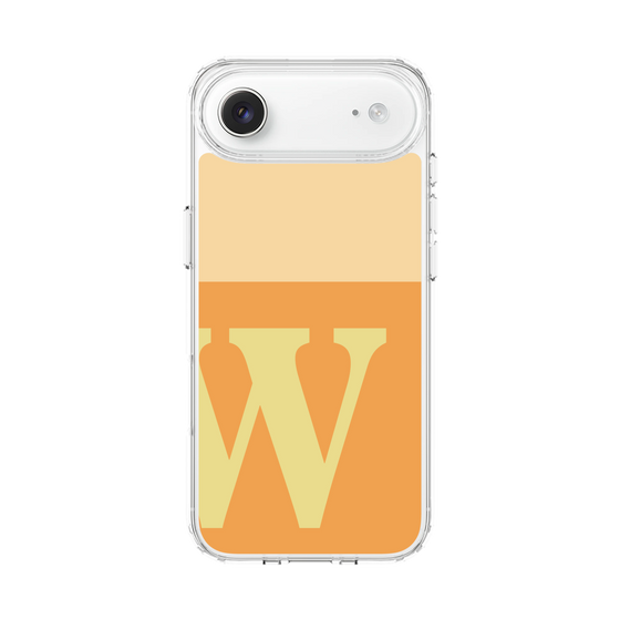 スリムプロテクションケース［ オリジナル - initial two tone - W orange ］