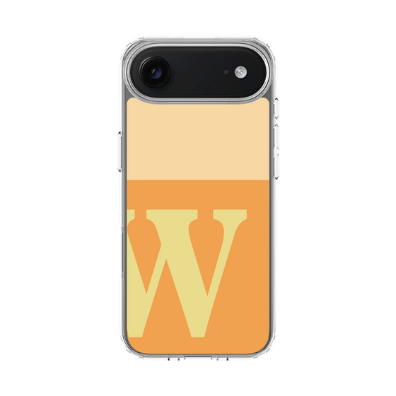 スリムプロテクションケース［ オリジナル - initial two tone - W orange ］