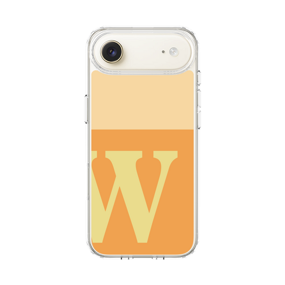 スリムプロテクションケース［ オリジナル - initial two tone - W orange ］