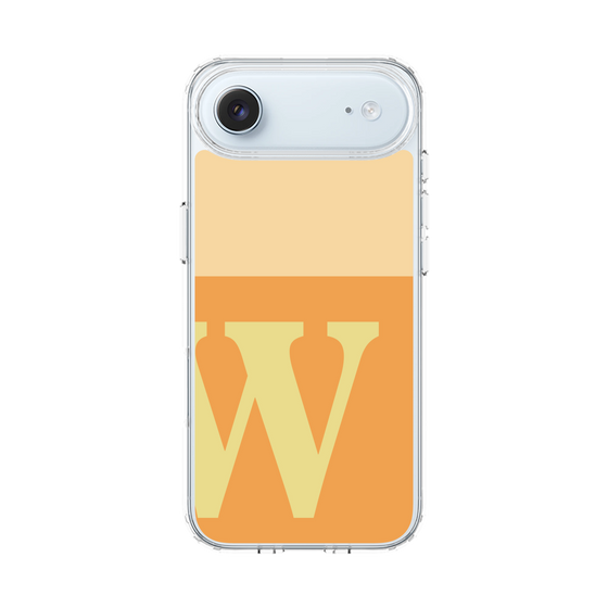 スリムプロテクションケース［ オリジナル - initial two tone - W orange ］