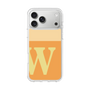スリムプロテクションケース［ オリジナル - initial two tone - W orange ］