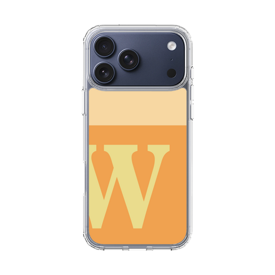 スリムプロテクションケース［ オリジナル - initial two tone - W orange ］
