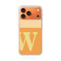 スリムプロテクションケース［ オリジナル - initial two tone - W orange ］