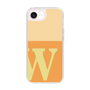 スリムプロテクションケース［ オリジナル - initial two tone - W orange ］