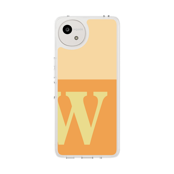 スリムプロテクションケース［ オリジナル - initial two tone - W orange ］
