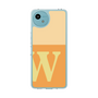 スリムプロテクションケース［ オリジナル - initial two tone - W orange ］