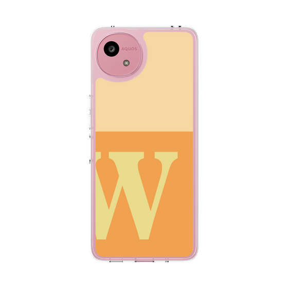 スリムプロテクションケース［ オリジナル - initial two tone - W orange ］