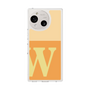 スリムプロテクションケース［ オリジナル - initial two tone - W orange ］