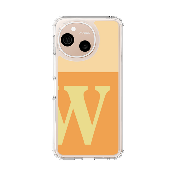 スリムプロテクションケース［ オリジナル - initial two tone - W orange ］