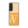 スリムプロテクションケース［ オリジナル - initial two tone - W orange ］