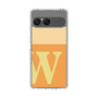 スリムプロテクションケース［ オリジナル - initial two tone - W orange ］